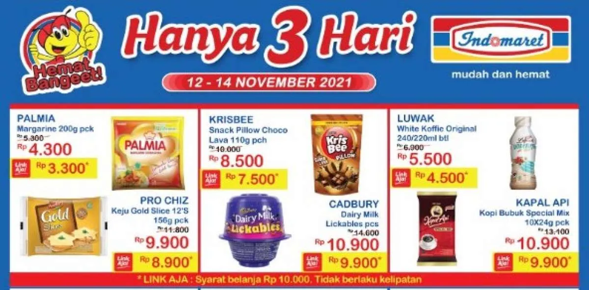 Promo JSM Indomaret 12-14 November 2021 untuk harga hemat di Jumat, Sabtu & Minggu