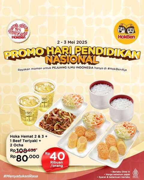 Promo HokBen Spesial Hari Pendidikan Nasional 2-3 Mei 2025