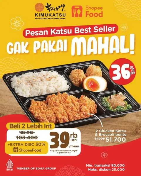 Promo Kimukatsu Delivery Hemat dengan ShopeeFood