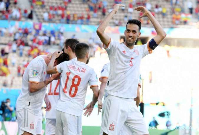 Hasil Euro 2020 di Grup E dan Grup F: Pesta gol Spanyol hingga torehan rekor Ronaldo