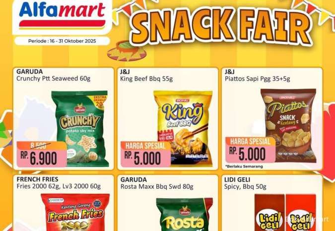 Promo Alfamart Snack Fair Periode 16-31 Oktober 2025, Kinder Joy Harga Spesial!