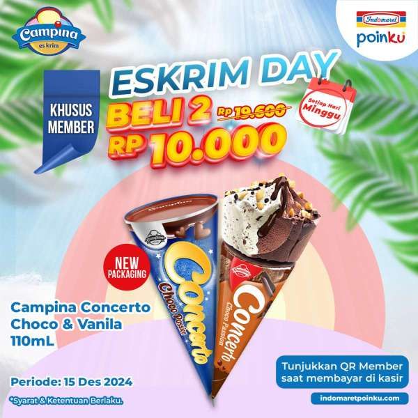 Promo Es Krim di Indomaret Minggu 15 Desember 2024 