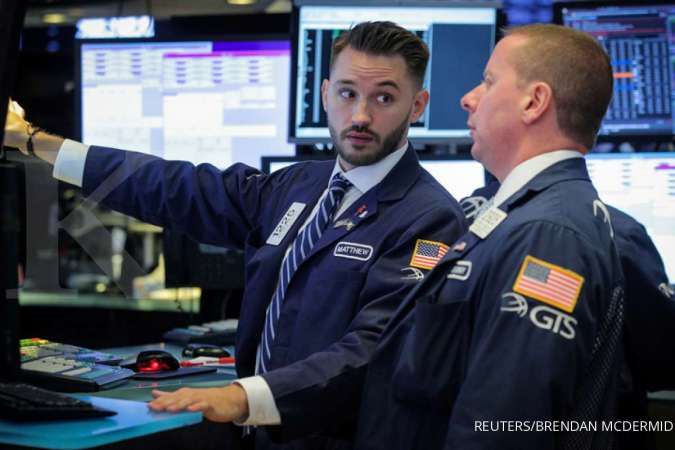 Tertekan saham-saham perbankan, Wall Street stagnan