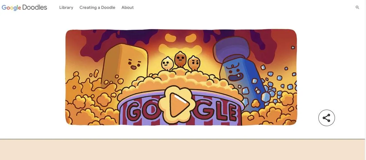 Game Google Doodle Terbaru Popcorn, Bisa Main Sendiri atau Mabar, Begini Cara Mainnya