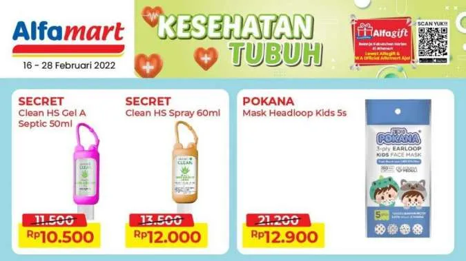 Promo Alfamart Kesehatan Tubuh Periode 16-28 Februari 2022