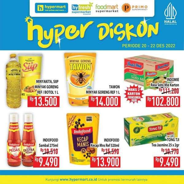 Harga Promo Hypermart 20-22 Desember 2022