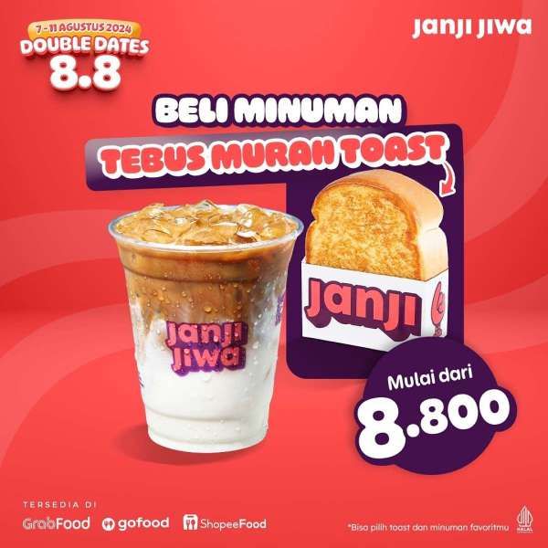 Promo 8.8 di Kopi Janji Jiwa