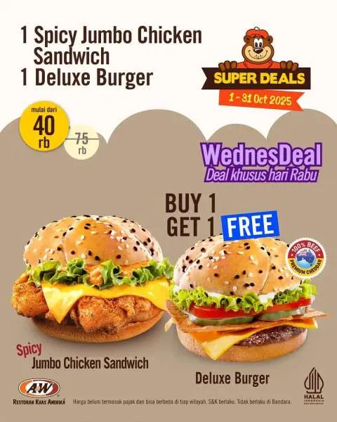 Promo A&W WednesDeal Oktober 2025