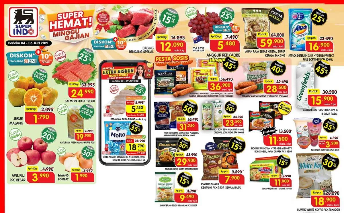 Promo Superindo hari minggu 6 Juni 2021, diskon akhir pekan!