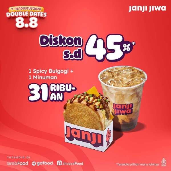 Promo 8.8 di Kopi Janji Jiwa