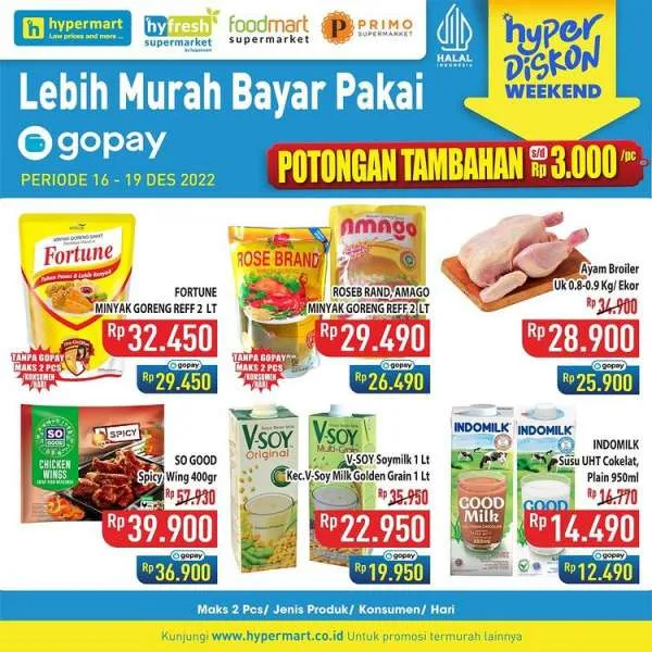 Harga Promo JSM Hypermart 16-19 Desember 2022