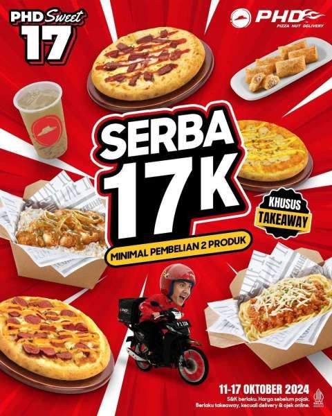 Promo Pizza Hut 11-17 Oktober 2024 Serba Rp 17.000