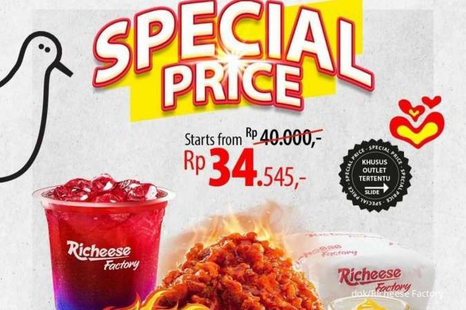Promo Richeese Terbaru September 2022, Harga Spesial Combo Fire Chicken Rp 34.545