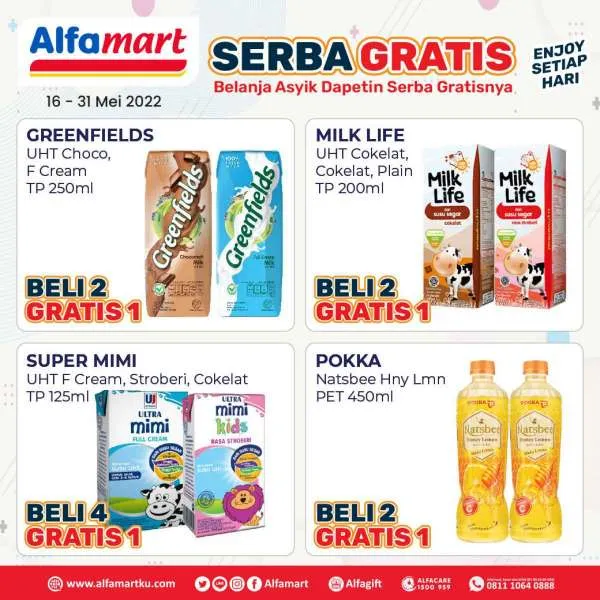 Promo Alfamart Serba Gratis Periode 16-31 Mei 2022