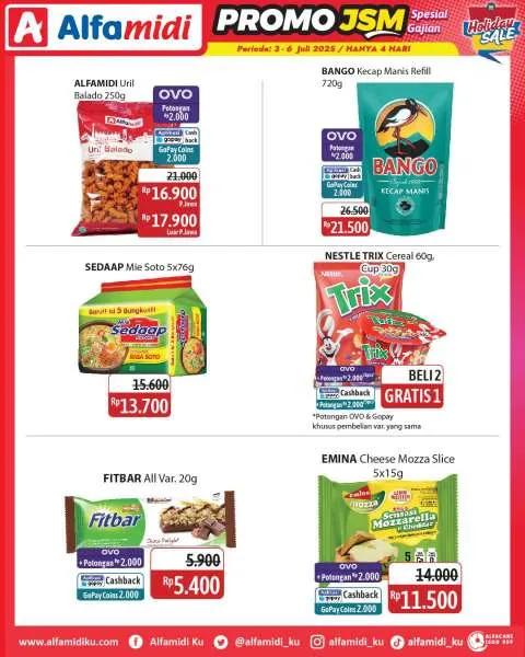 Promo JSM Alfamidi Hanya 4 Hari Periode 3-6 Juli 2025