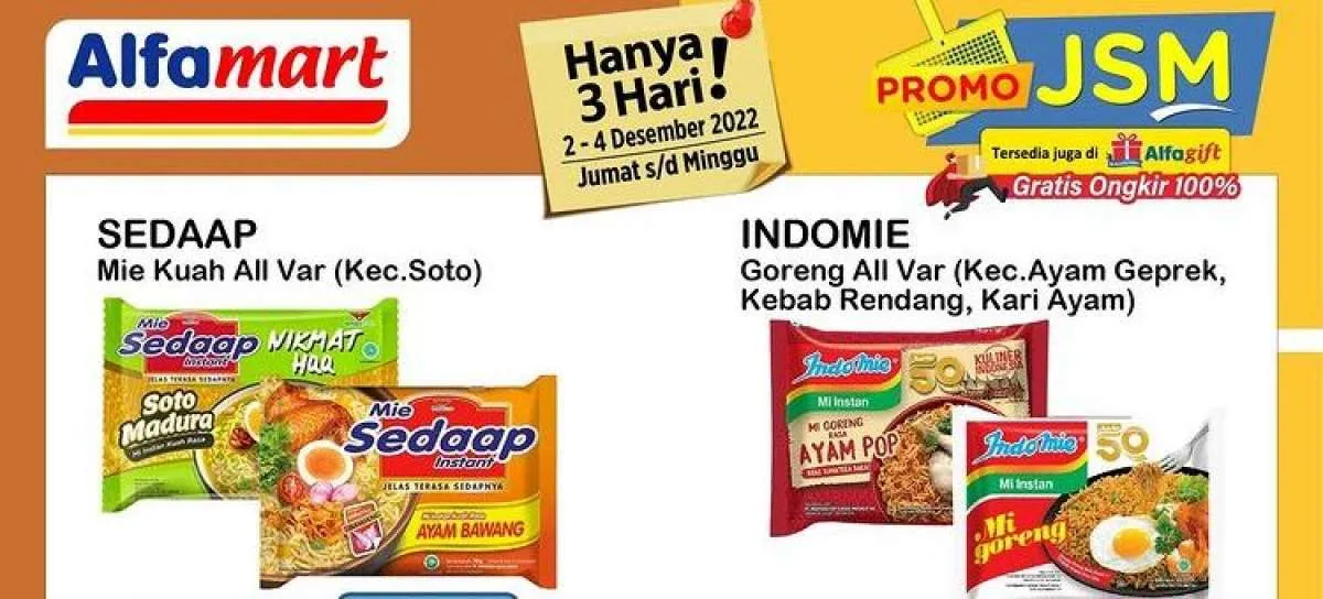 Harga Promo Alfamart Hari Ini 4 Desember 2022, Belanja Lebih Murah di Hari Minggu