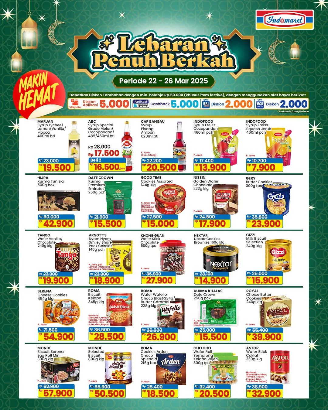 Promo Indomaret Jelang Lebaran Periode 22-26 Maret 2025
