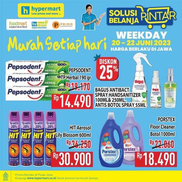 Promo Hypermart Hyper Diskon Weekday Periode 20-22 Juni 2023