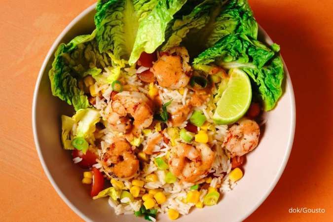 Resep Pedas Manis Nasi Udang Meksiko, Menu Gizi Seimbang Masak Cuma 25 Menit