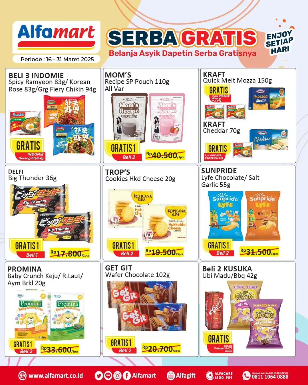 Promo Alfamart Serba Gratis Periode 16-31 Maret 2025