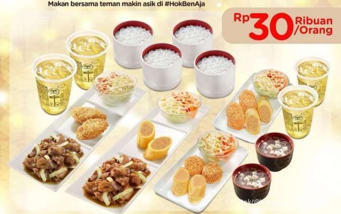 Promo HokBen 22-26 Januari 2025, Makan Berempat Cuma Rp 30.000-an Per Orang