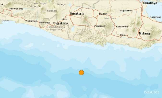  Gempa magnitudo 5.1 Mengguncang Pacitan Jawa Timur