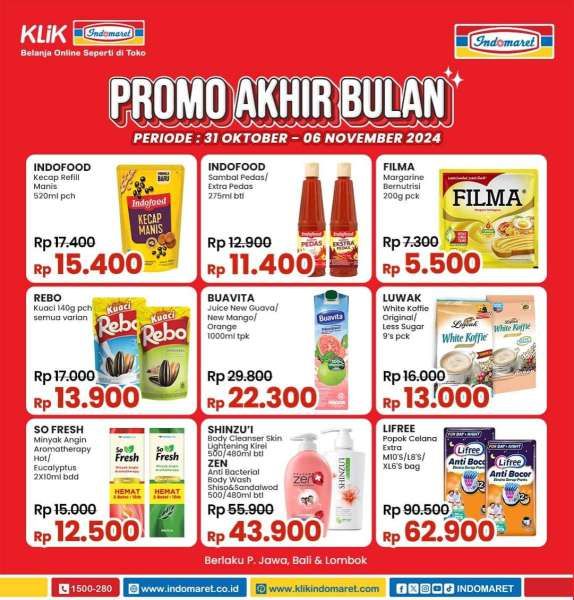 Promo Indomaret Akhir Bulan 31 Oktober-6 November 2024