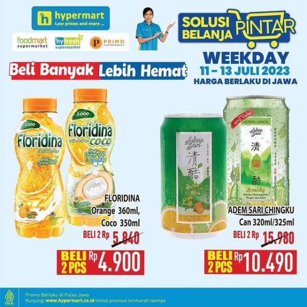 Katalog Promo Hypermart Diskon Weekday Terbaru 11-13 Juli 2023