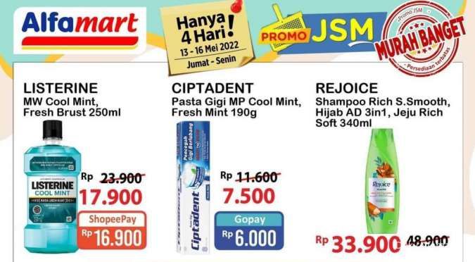Promo JSM Alfamart, Potongan Harga Lumayan Berlaku sampai Hari Senin (16/5)
