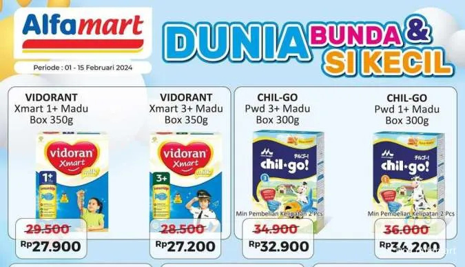 Promo Alfamart Edisi Susu dan Body Care Anak, Berlaku sampai 15 Februari 2024