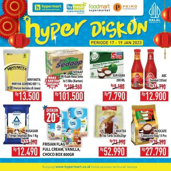 Promo Hypermart Hyper Diskon Weekday Periode 17-19 Januari 2023