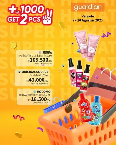 Promo Guardian Super Hemat Periode 7-20 Agustus 2025