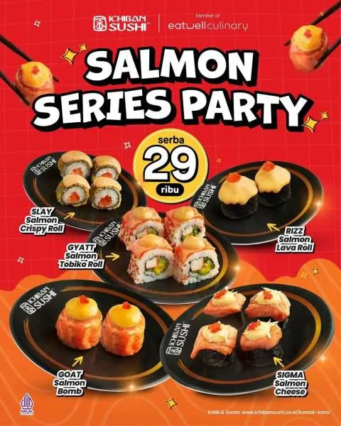 Promo Ichiban Sushi Salmon Series Party September