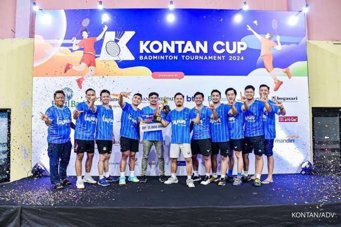 Tim Mandiri Rebut Juara I Badminton Kontan Cup 2024
