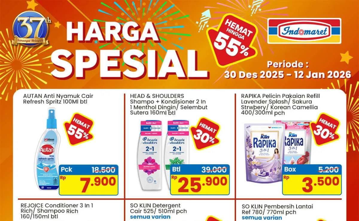 Promo Indomaret Mulai Hari Ini 30 Desember 2025, Diskon Hingga 55%