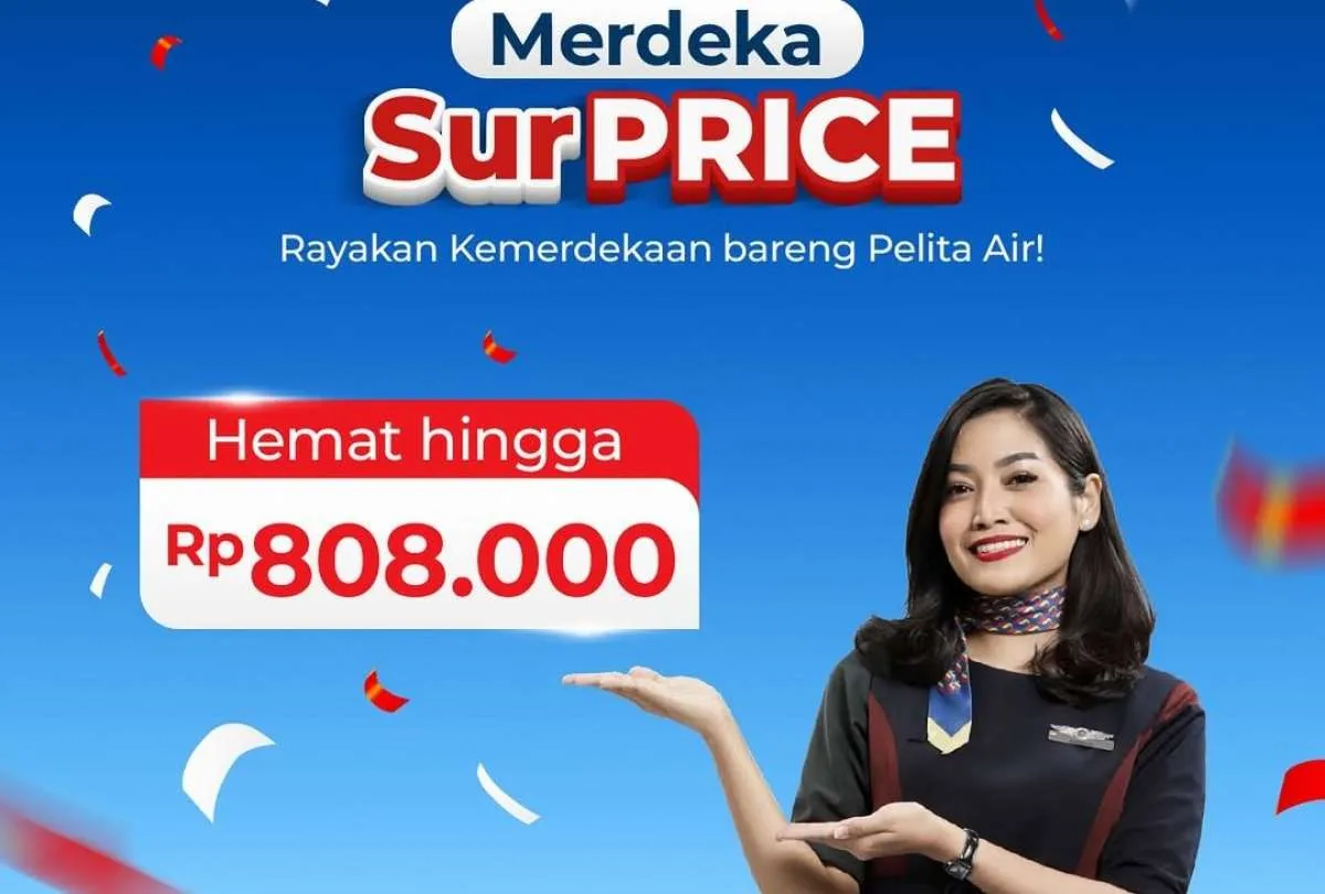 Hemat! Tiket Pelita Air Diskon hingga Rp 808.000 di 17 Agustus 2025