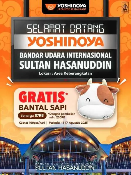 Promo Yoshinoya Gratis Bantal Sapi