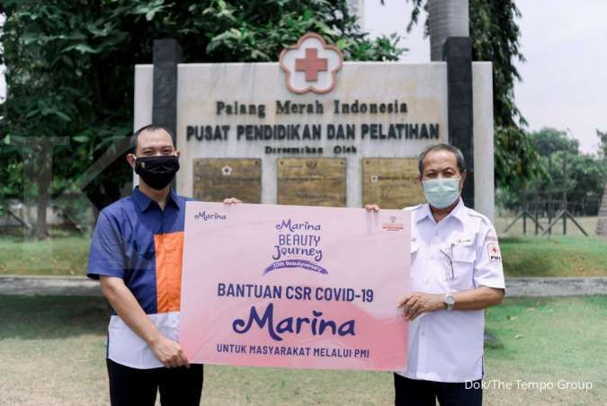 Marina Mendonasikan 18.000 Produk Marina Body Wash kepada PMI untuk Mendukung Upaya Pengendalian Covid-19