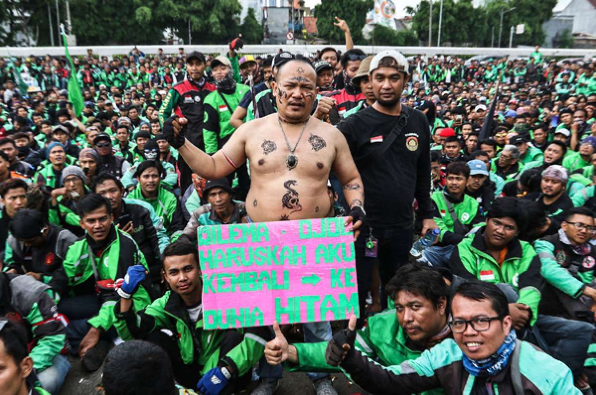 Ojol tolak revisi UU Lalu Lintas dan Angkutan Jalan