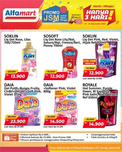Promo JSM Alfamart Periode 12-14 September 2025