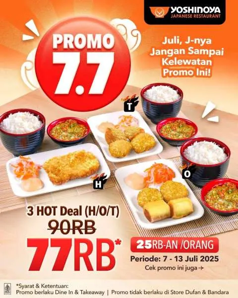 Promo Yoshinoya 7.7