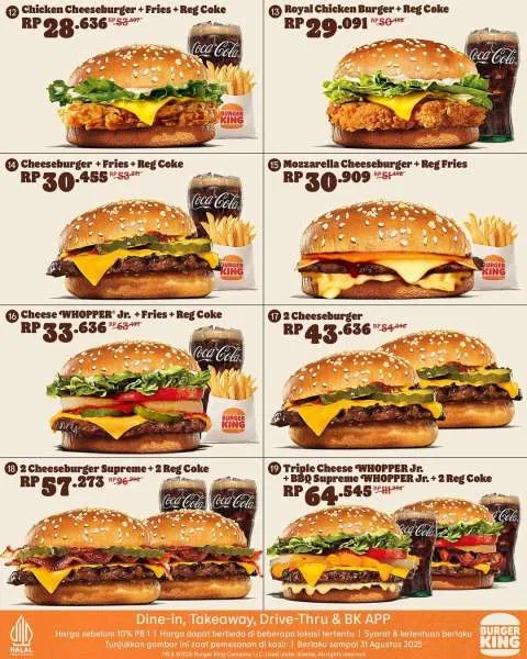 Promo Burger King Kupon Juli Burger