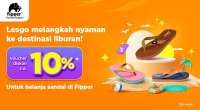 Pesan Sekarang, Dapatkan Vocuher Diskon Sandal Fipper hingga 10% dari Promo PegiPegi