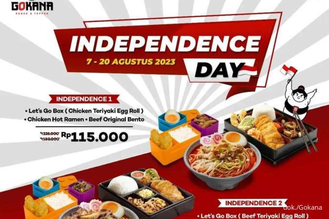 Promo Gokana Independence Day 7-20 Agustus 2023 Diskon Meriah via GrabFood