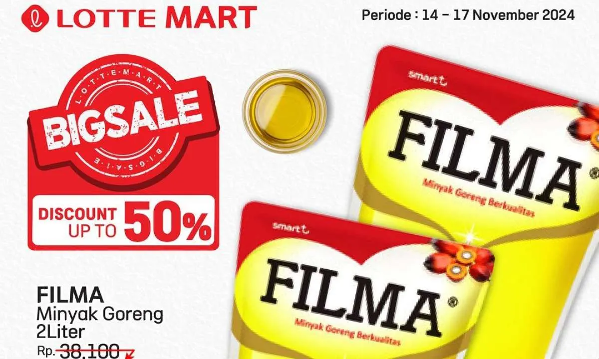 Promo Minyak Goreng di Indomaret, Alfamart, Superindo dan Lotte Mart Weekend Hari Ini