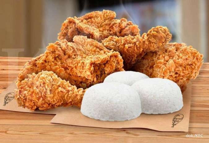 Promo KFC 11 Januari 2022, Paket Bahagia Tiap Selasa 5 Ayam & 3 Nasi Hanya Rp 59.091
