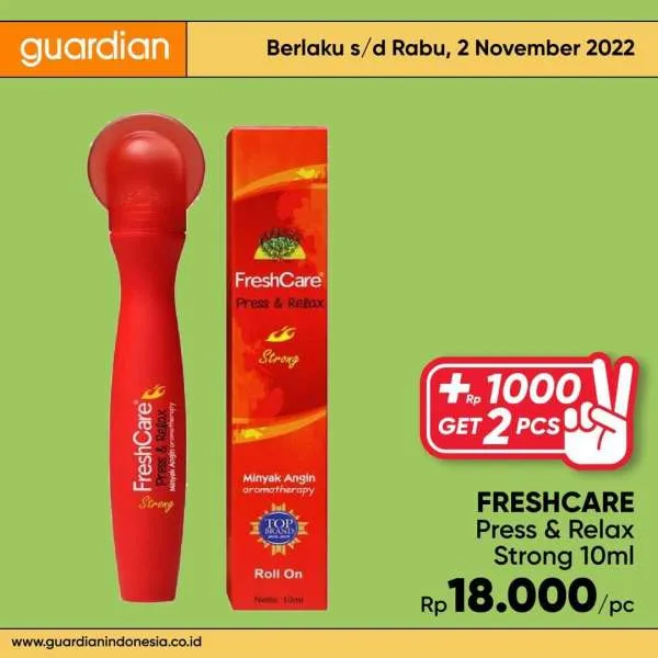 Promo Guardian +1000 Get 2 Pcs Periode 27 Oktober-2 November 2022