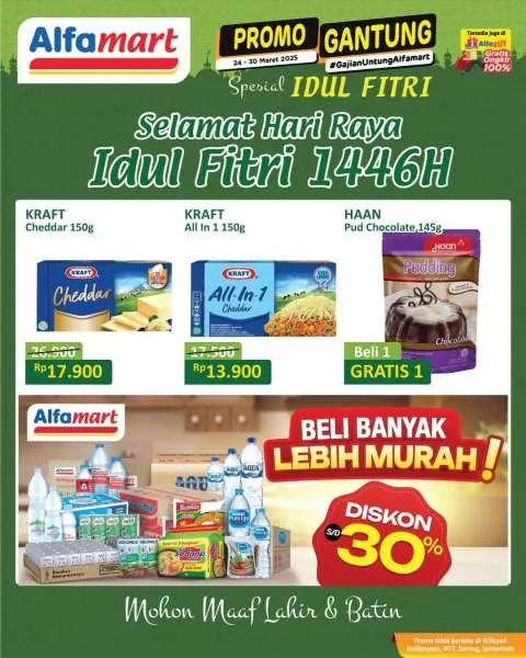 Promo Alfamart Gantung Spesial Idul Fitri Periode 24-30 Maret 2025
