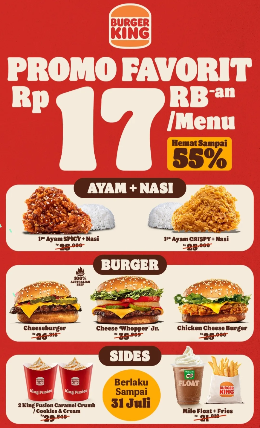 burger king promo favorit