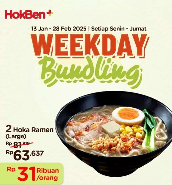 Promo HokBen Weekday Bundling 2025